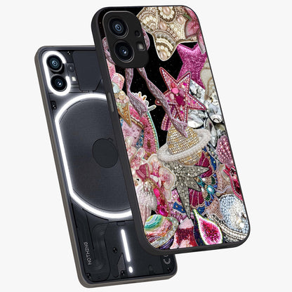 Starlit Jewel Dream Glass Case displayed in angled mockup highlighting glowing celestial jewel design with dreamy aesthetic.