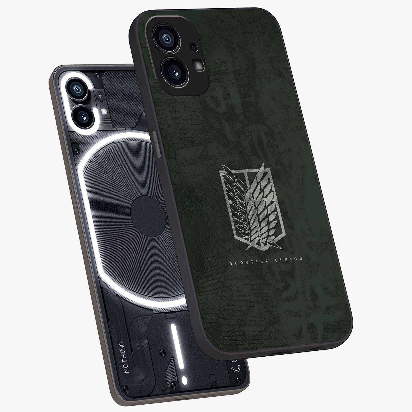 Wings Of Freedom Glass Case displayed in angled mockup highlighting graceful wing design with inspirational aesthetic.