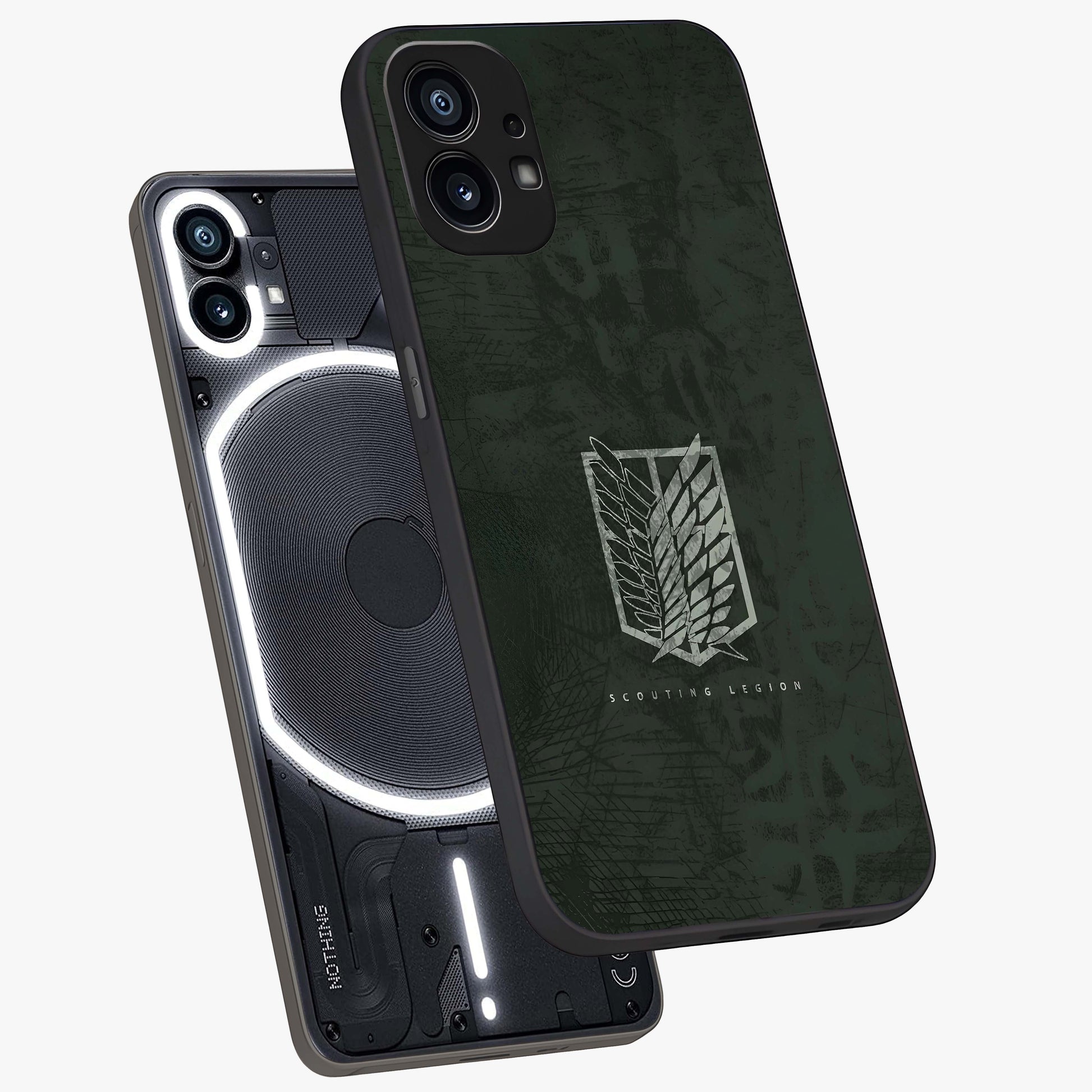 Wings Of Freedom Glass Case displayed in angled mockup highlighting graceful wing design with inspirational aesthetic.