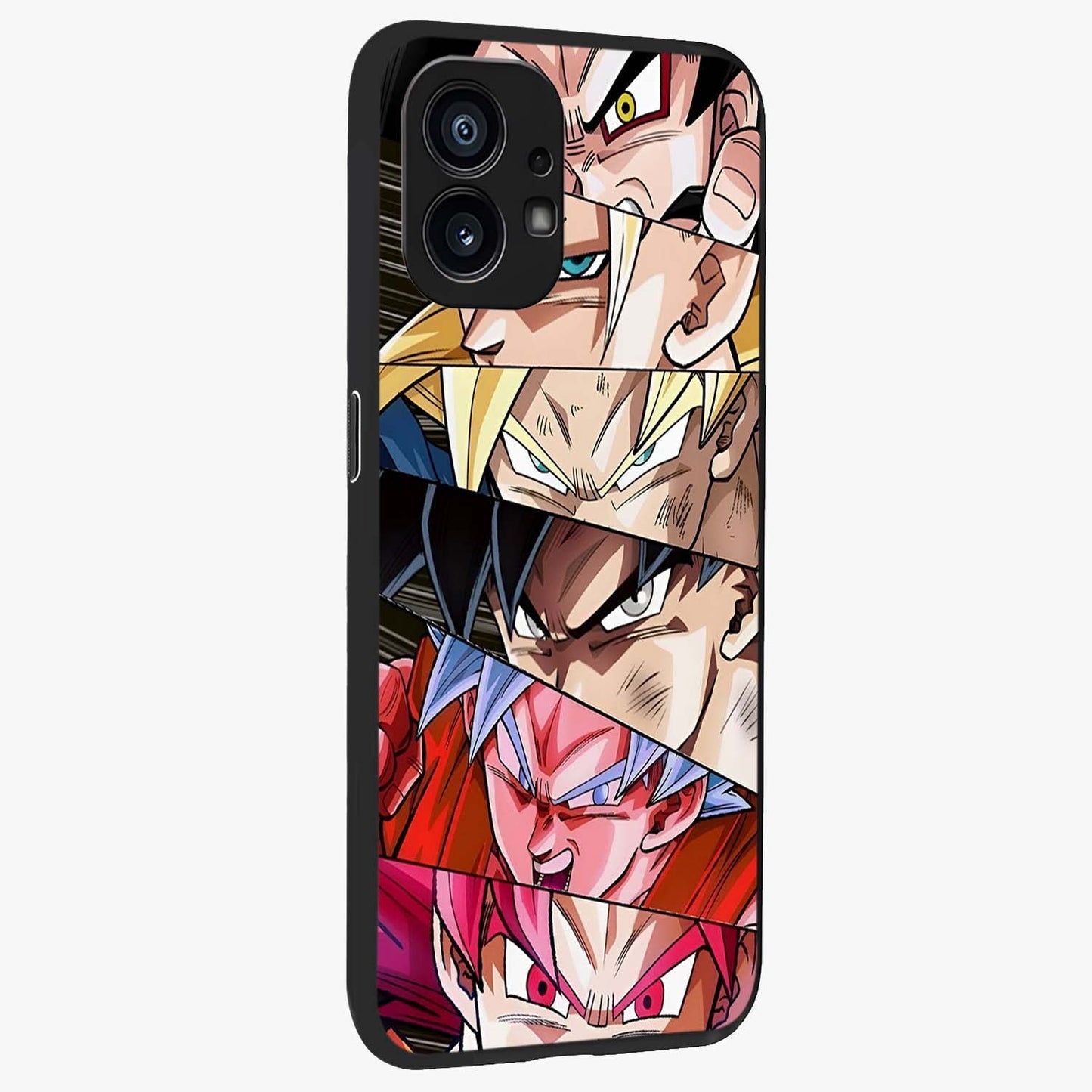 Anime Character Glass Case upright view showcasing expressive anime artwork with bold graphic style.