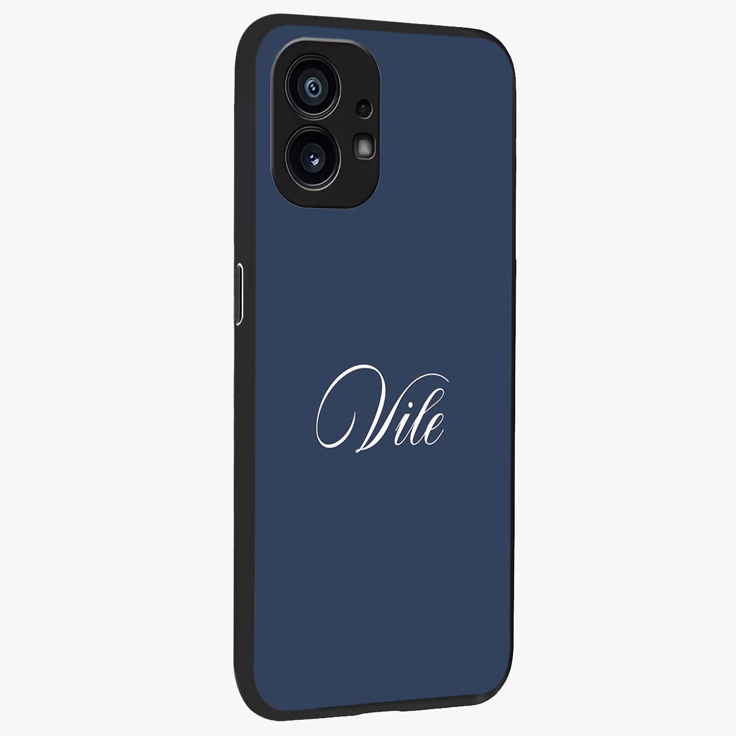 Blue Vintage Floral Pattern Glass Case displayed in angled mockup highlighting classic blue floral pattern and retro aesthetic design.