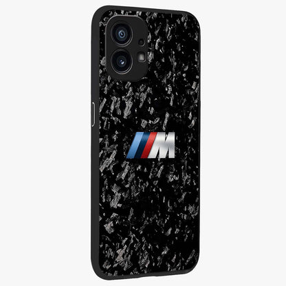 Carbon Speed Mark Glass Case upright view showcasing modern carbon speed graphic with bold automotive theme.