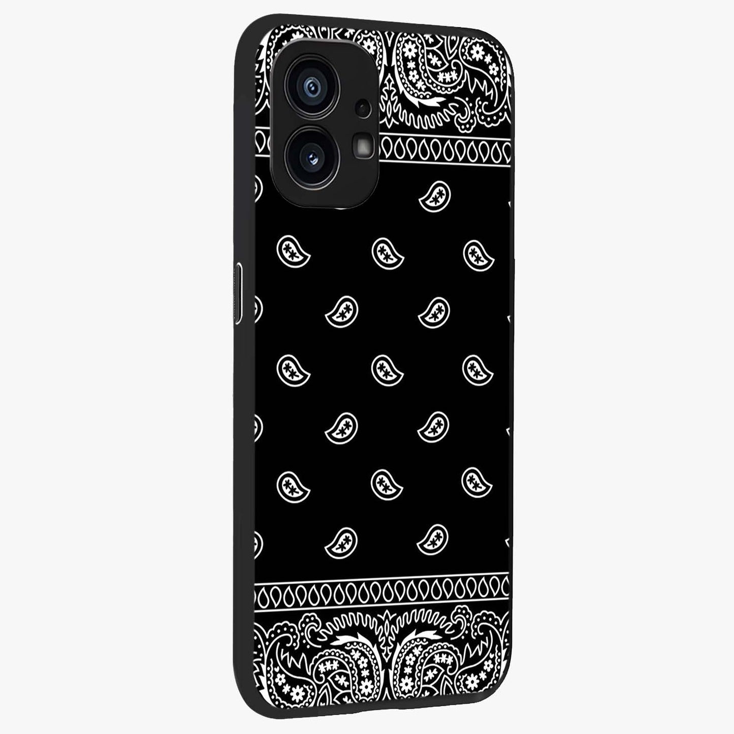 Retro Rebel Threads Glass Case upright view showcasing stylish vintage artwork with bold retro theme.