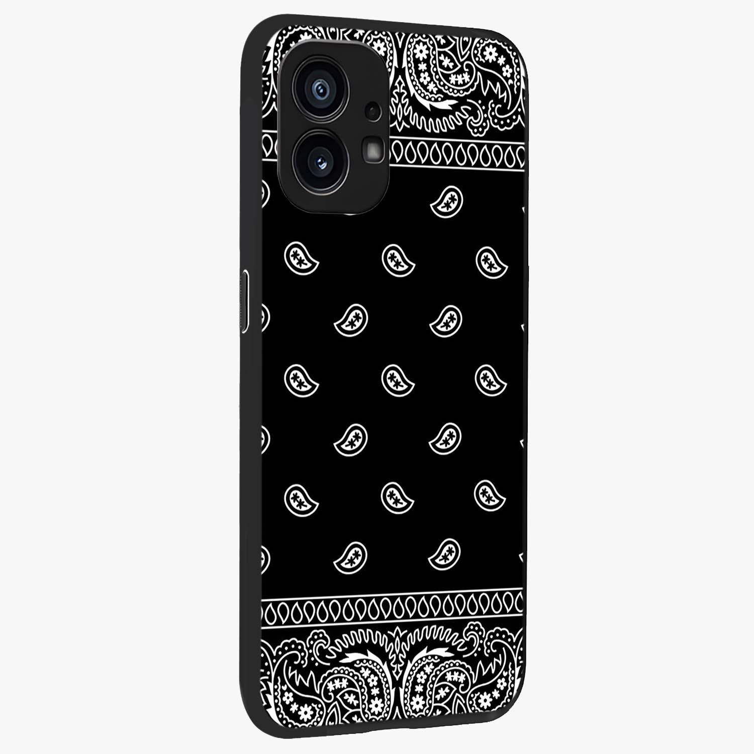 Retro Rebel Threads Glass Case upright view showcasing stylish vintage artwork with bold retro theme.