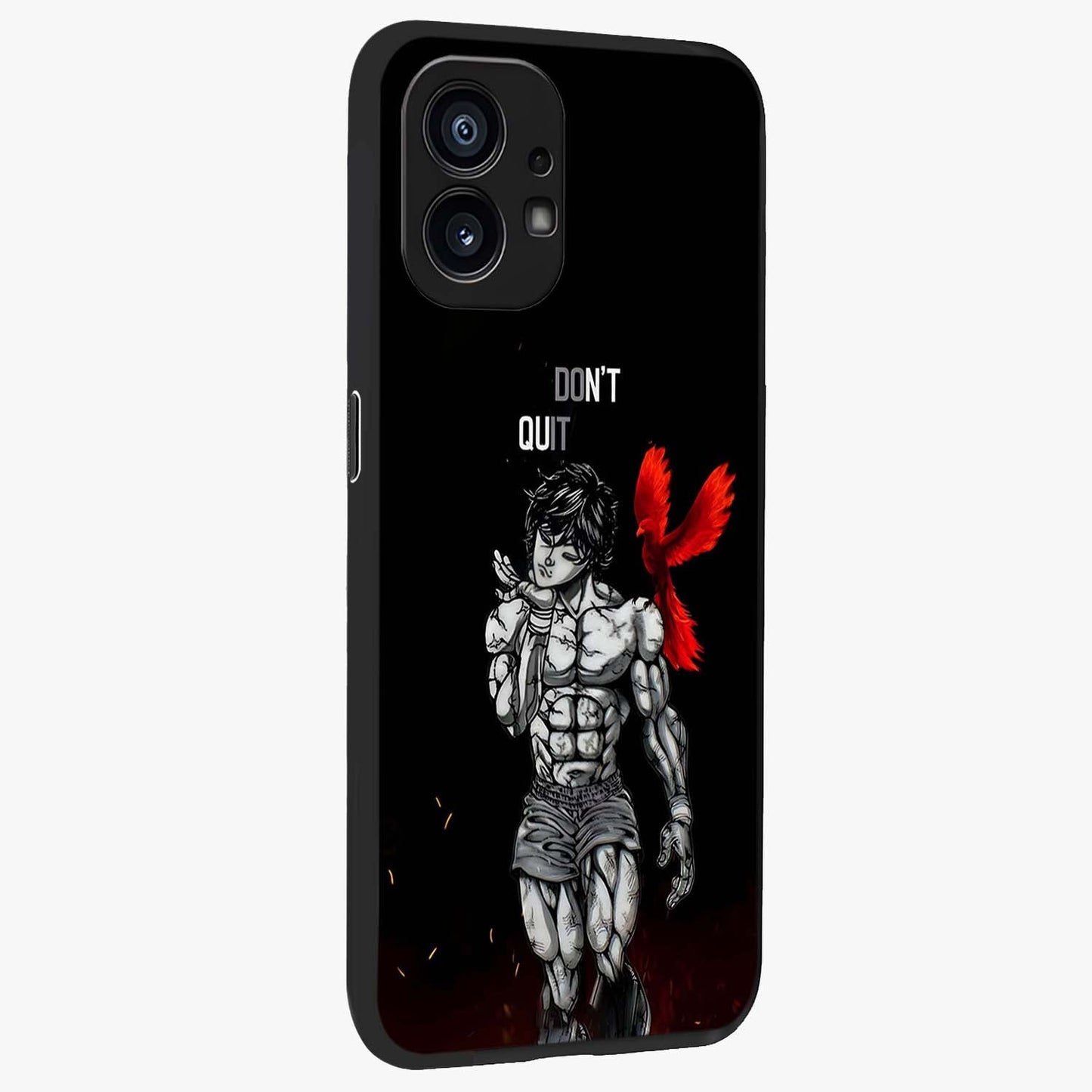 Rise Beyond Limits Glass Case upright view showcasing powerful inspirational artwork with uplifting theme.