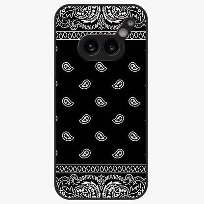 Retro Rebel Threads Glass Case showing flat back view with vintage street style artwork and glossy glass finish.