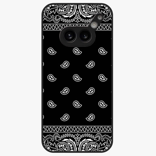 Retro Rebel Threads Glass Case showing flat back view with vintage street style artwork and glossy glass finish.