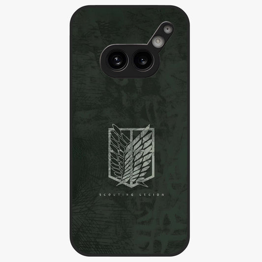 Wings Of Freedom Glass Case showing flat back view with symbolic wings artwork and glossy glass finish.