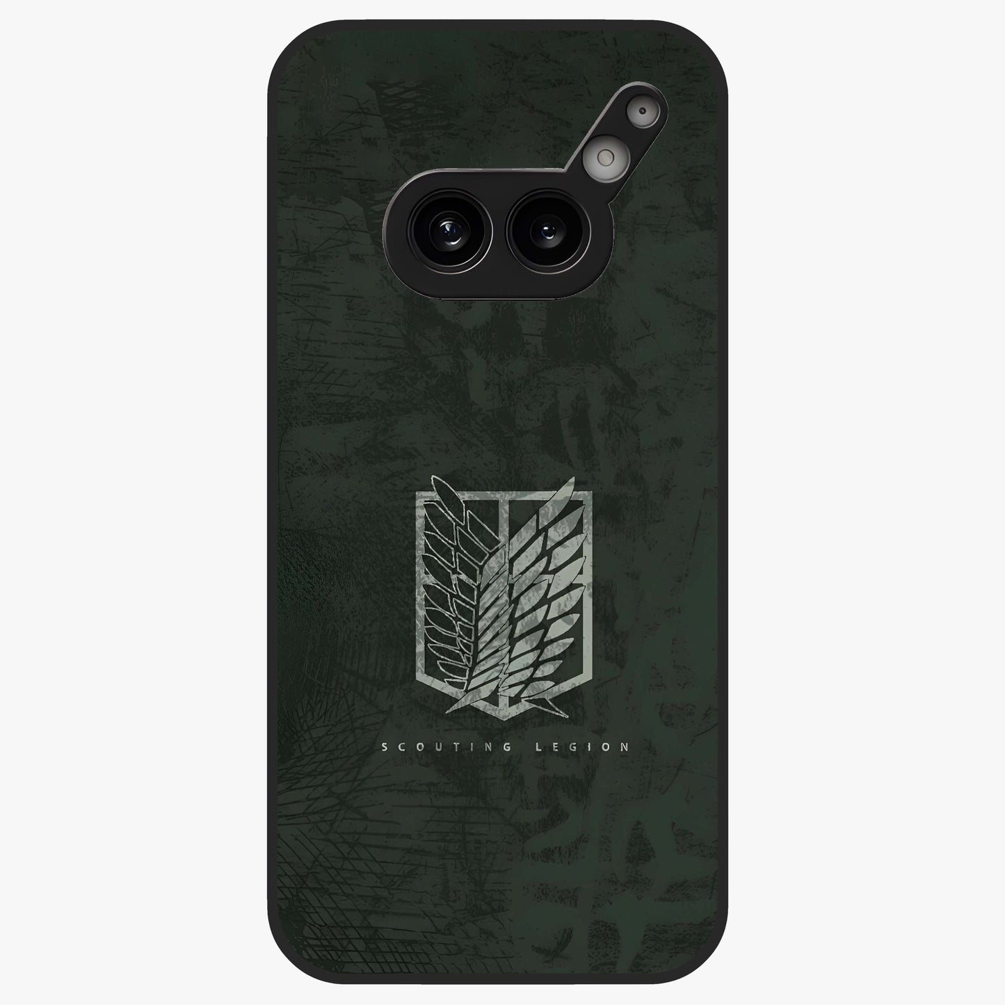Wings Of Freedom Glass Case showing flat back view with symbolic wings artwork and glossy glass finish.