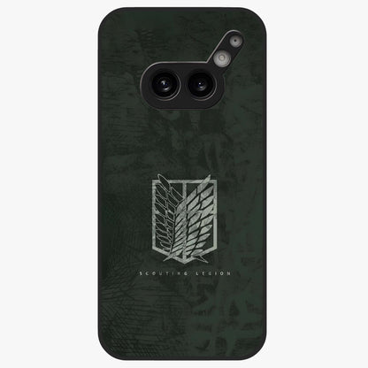 Wings Of Freedom Glass Case showing flat back view with symbolic wings artwork and glossy glass finish.