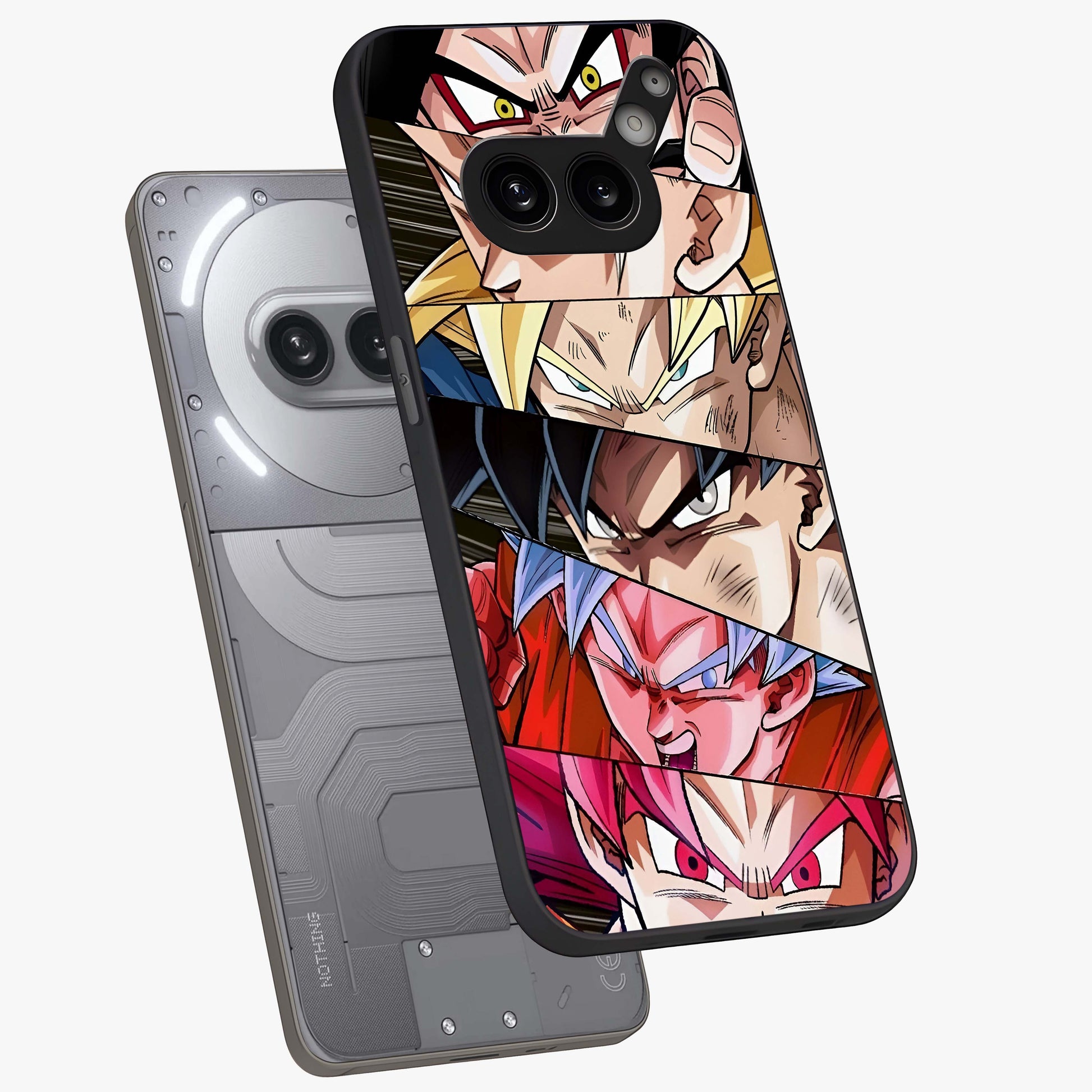 Anime Character Glass Case displayed in angled mockup highlighting colorful anime character illustration.