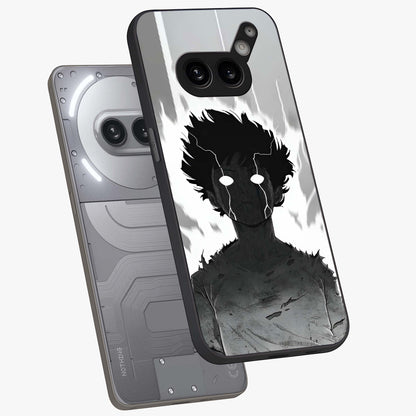 Awakened Inner Rage Glass Case displayed in angled mockup highlighting powerful graphic design and bold artistic theme.