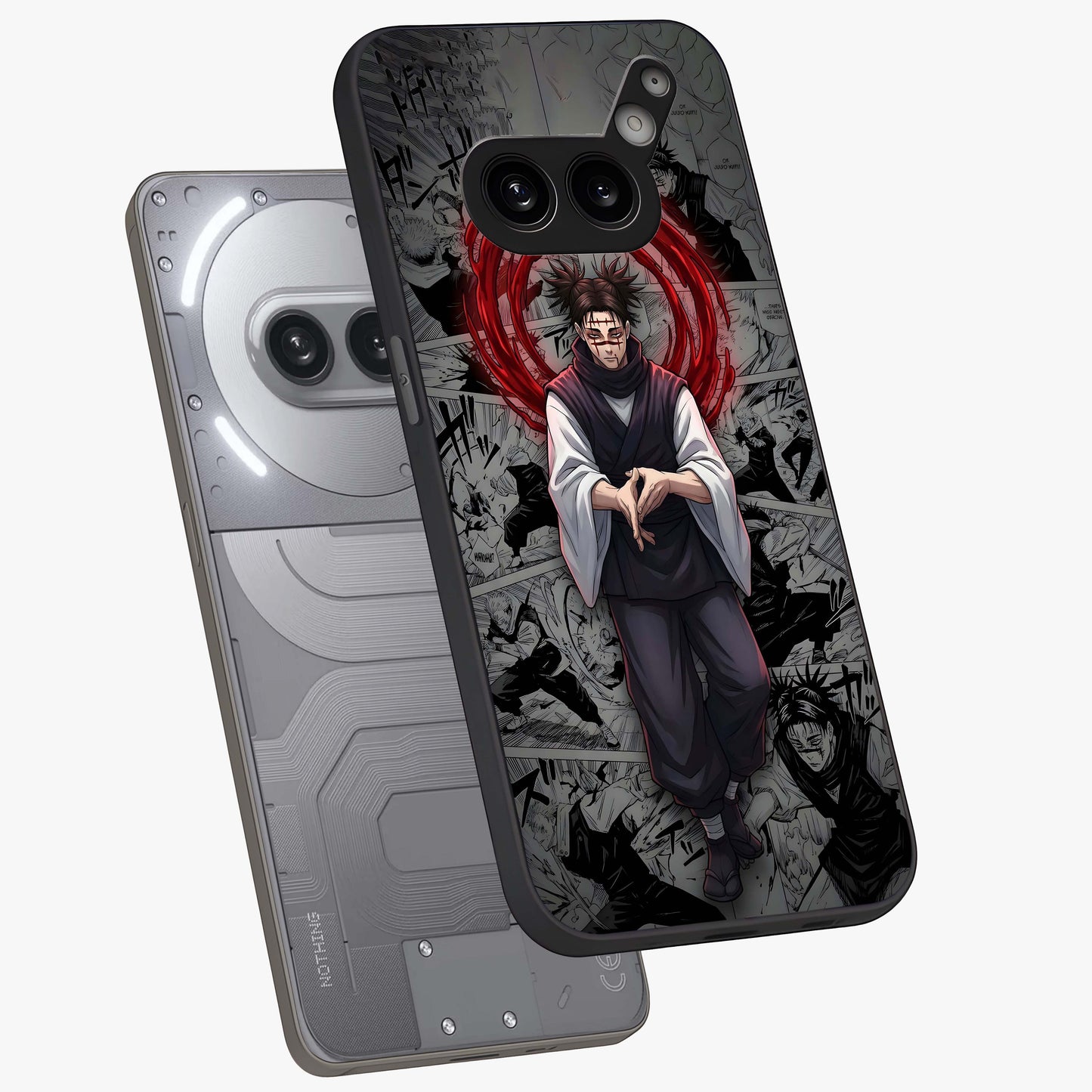 Cursed Ritual Ascension Glass Case displayed in angled mockup highlighting mystical ritual illustration with supernatural aesthetic.