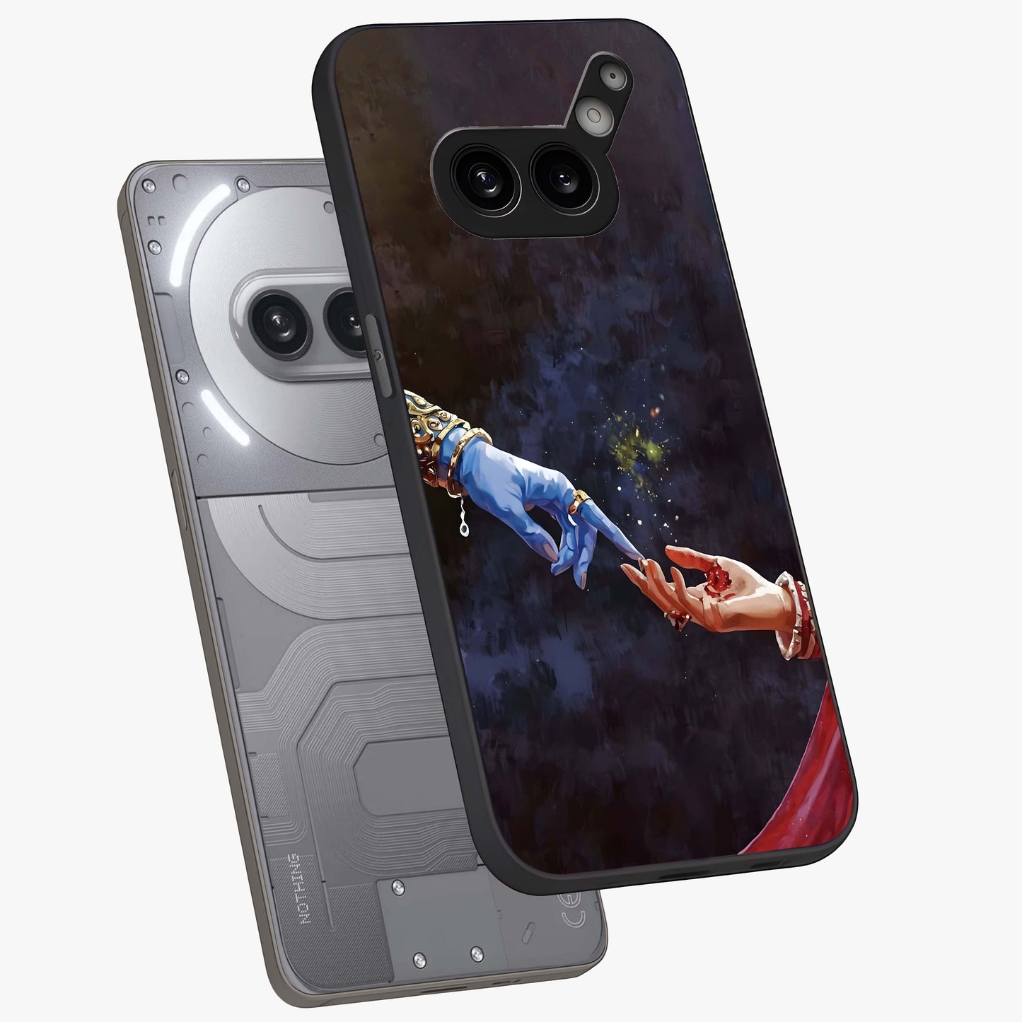 Divine Touch Eternal Glass Case displayed in angled mockup highlighting elegant divine inspired design with calm aesthetic style.