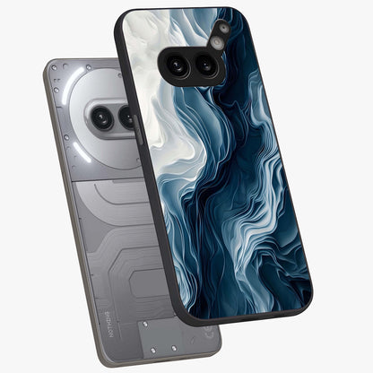 Ethereal Paper Marble Glass Case displayed in angled mockup highlighting elegant marble pattern with modern aesthetic style.
