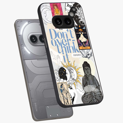 Ethereal Thoughts Glass Case displayed in angled mockup highlighting soft abstract design with calm ethereal aesthetic.
