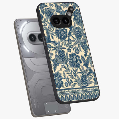 Heirloom Wild Bloom Glass Case displayed in angled mockup highlighting botanical bloom design with classic aesthetic style.