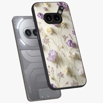 Lilac Breeze Harmony Glass Case displayed in angled mockup highlighting calm lilac breeze design with soothing aesthetic style.