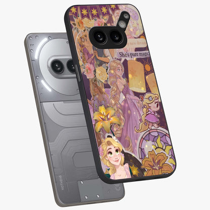 Magical Tangled Dream Glass Case displayed in angled mockup highlighting whimsical fantasy design with magical aesthetic.