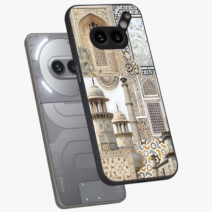 Mughal Marble Legacy Glass Case displayed in angled mockup highlighting elegant heritage marble artwork with royal aesthetic.