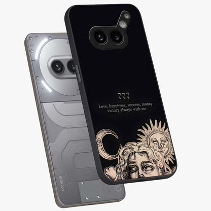 Mystic Victory Aura Glass Case displayed in angled mockup highlighting energetic aura design with bold mystical aesthetic.
