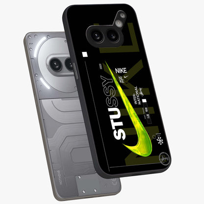 Neon Street Edition Glass Case displayed in angled mockup highlighting vibrant urban design with bold street aesthetic.