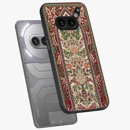 Persian Inspired Glass Case displayed in angled mockup highlighting intricate traditional design with elegant cultural aesthetic.