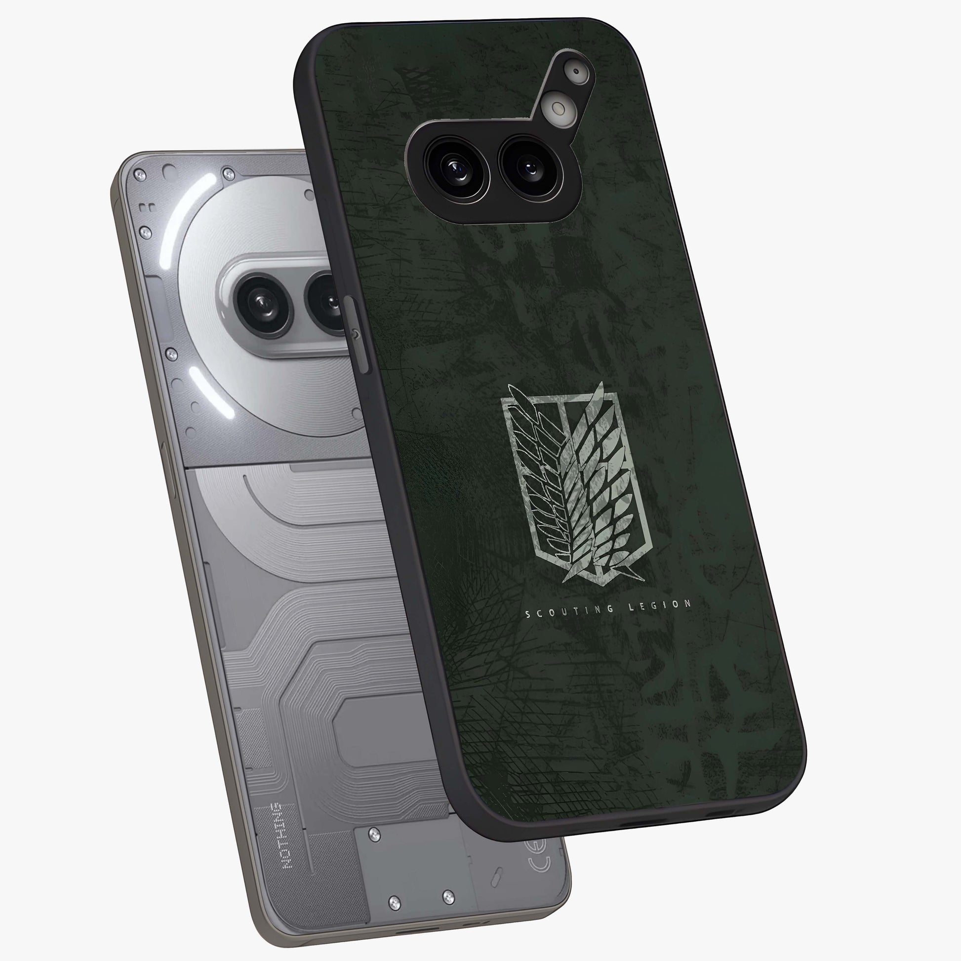 Wings Of Freedom Glass Case displayed in angled mockup highlighting graceful wing design with inspirational aesthetic.