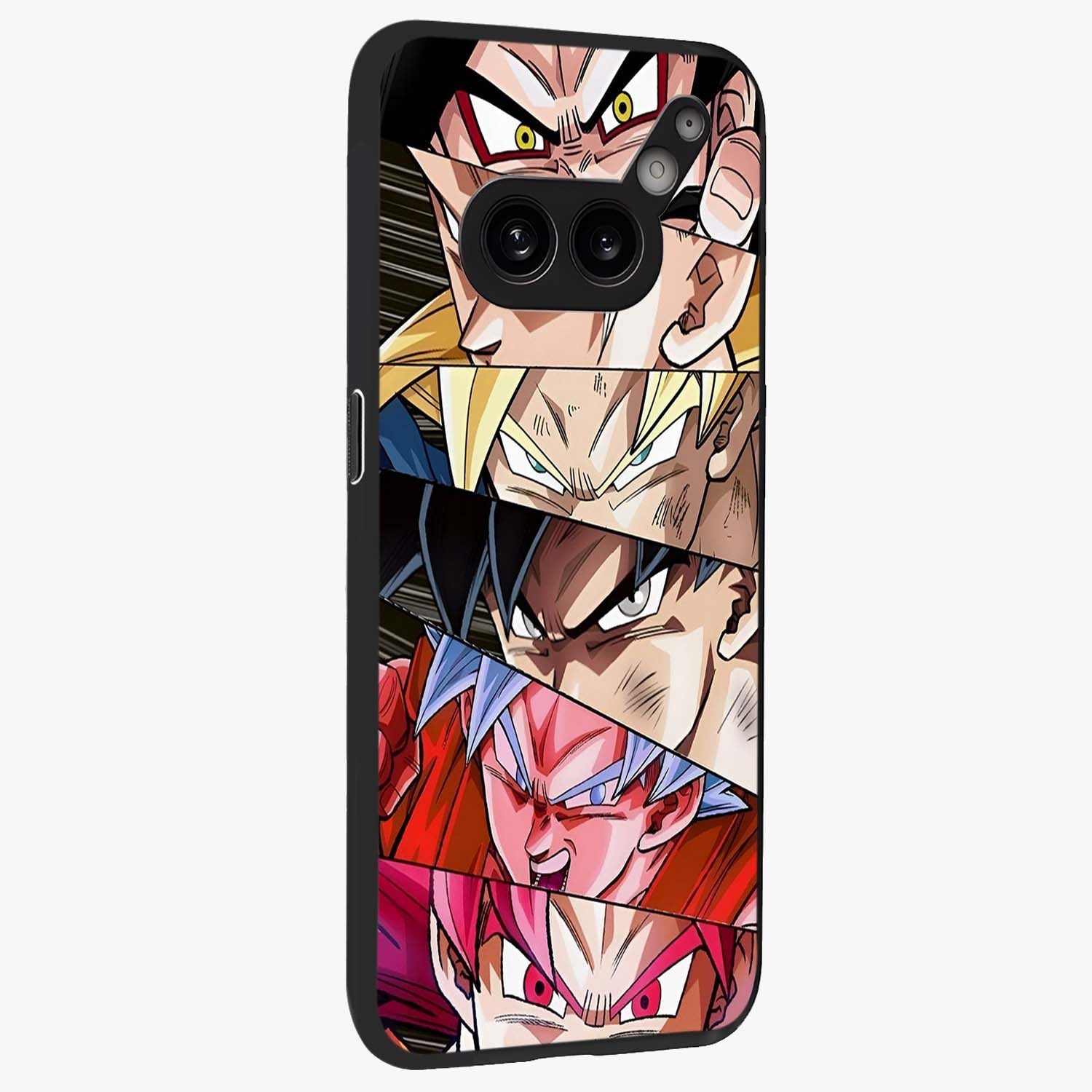 Anime Character Glass Case upright view showcasing expressive anime artwork with bold graphic style.