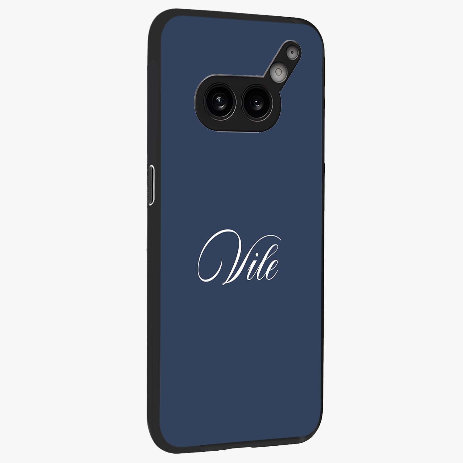 Blue Vintage Floral Pattern Glass Case displayed in angled mockup highlighting classic blue floral pattern and retro aesthetic design.