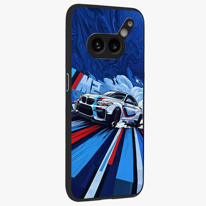 Drift Power Rush Glass Case upright view showcasing high speed racing artwork with bold automotive theme.