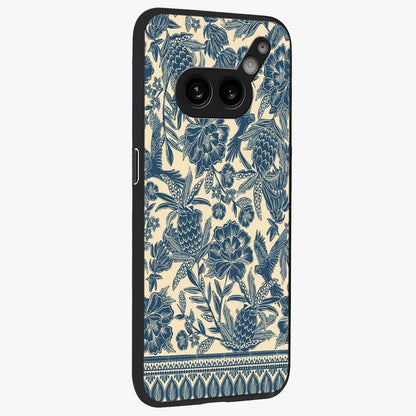 Heirloom Wild Bloom Glass Case upright view showcasing delicate wildflower artwork with timeless floral theme.