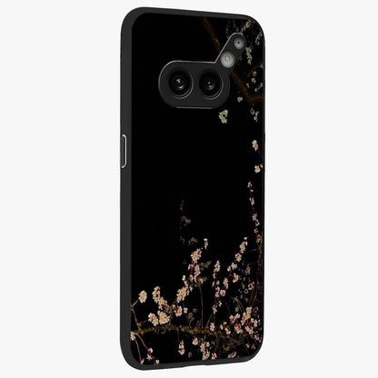 Petal Moon Light With Custom Name Glass Case upright view showcasing elegant floral moon artwork with personalized aesthetic.