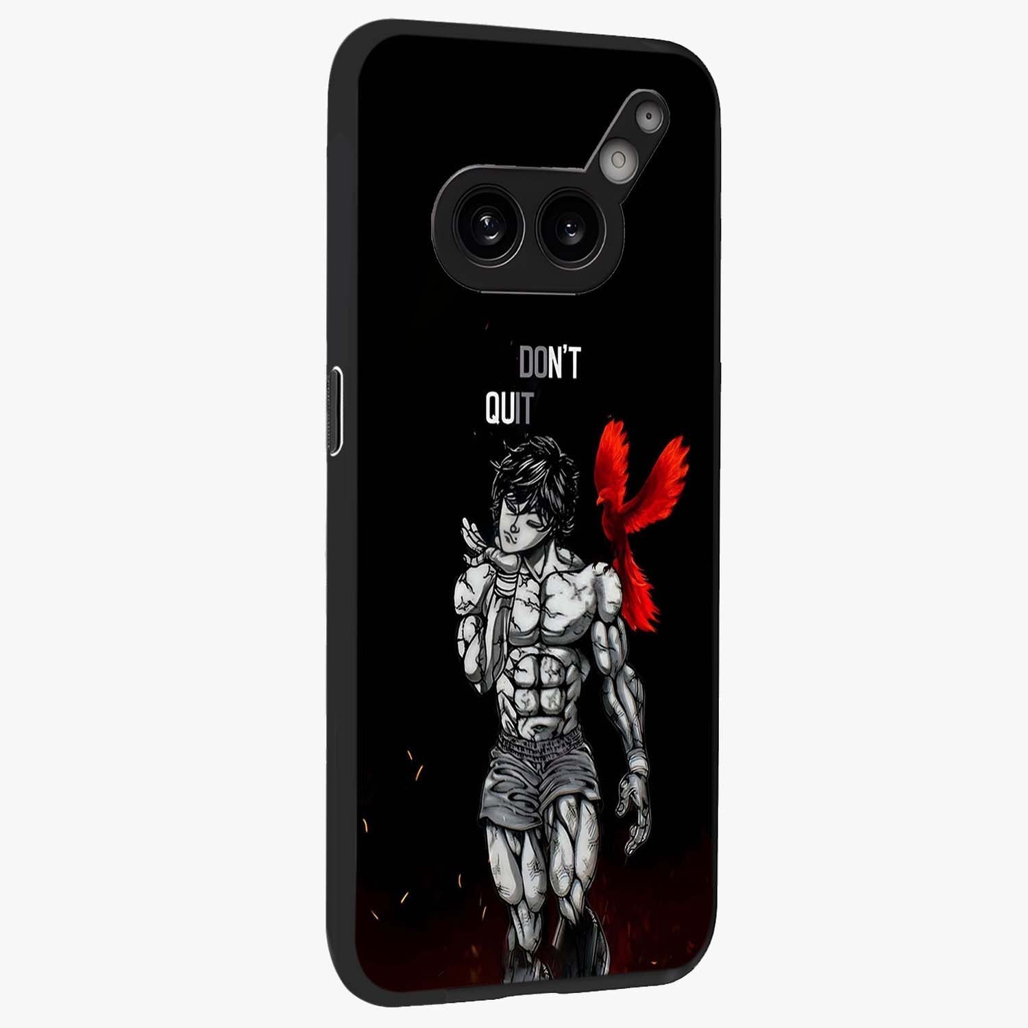 Rise Beyond Limits Glass Case upright view showcasing powerful inspirational artwork with uplifting theme.