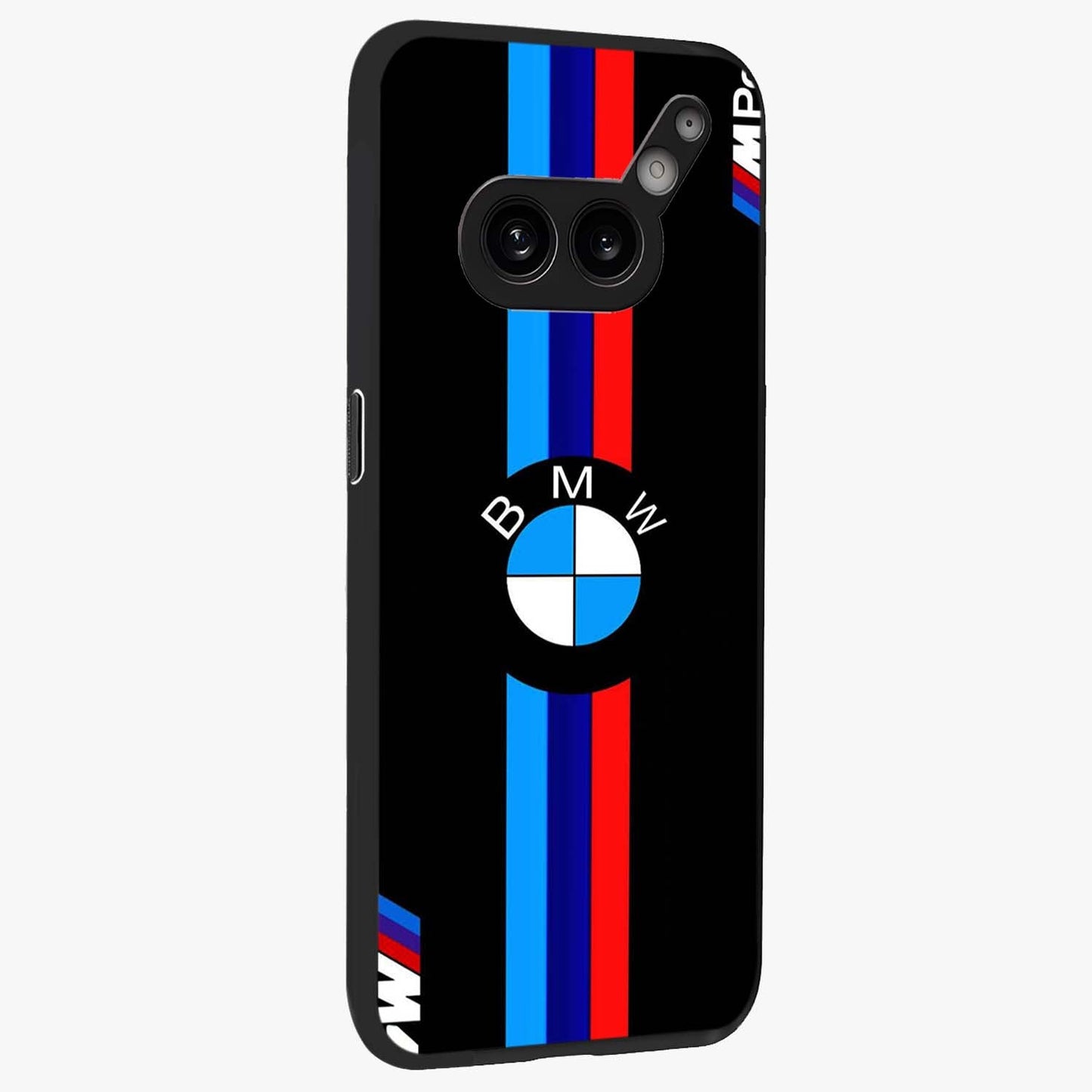 Turbo BMW Beast Glass Case upright view showcasing powerful car artwork with modern motorsport theme.