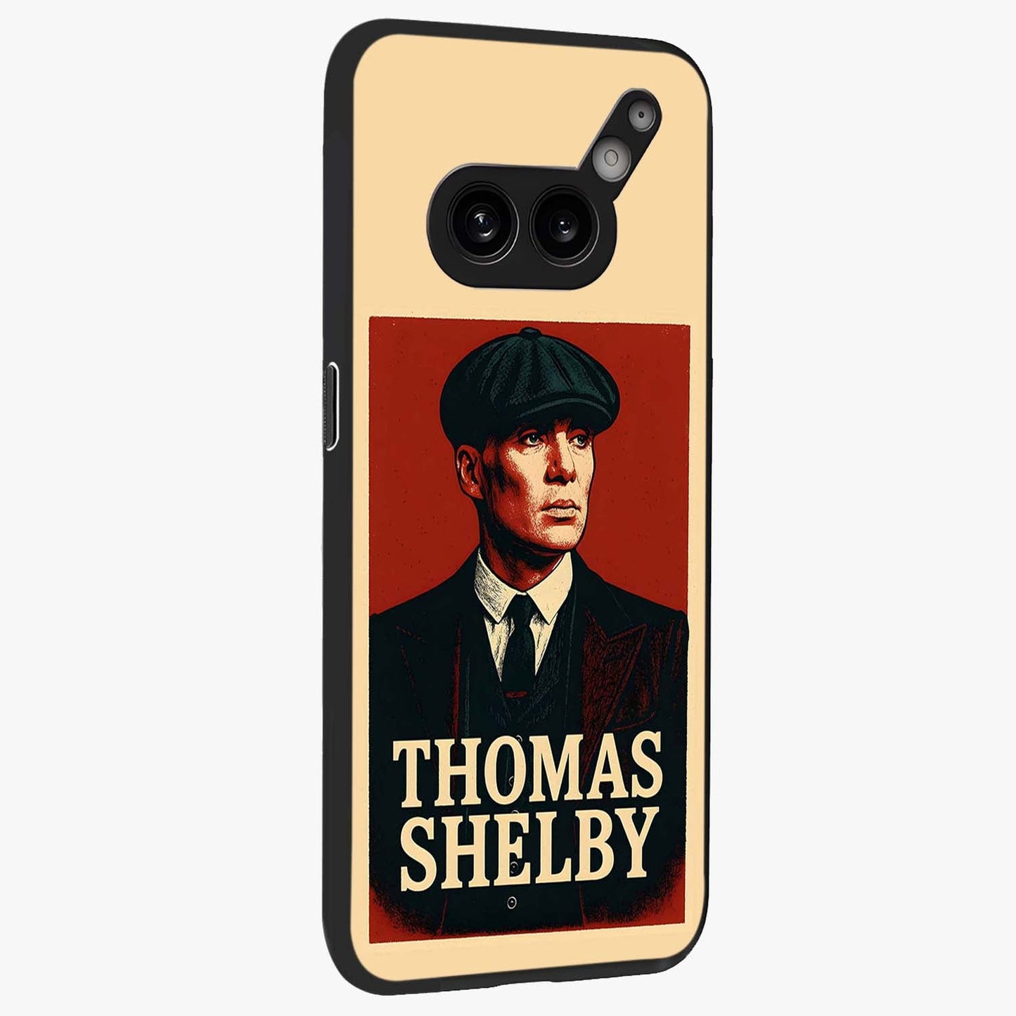 Vintage Mafia Authority Glass Case upright view showcasing dramatic vintage artwork with iconic authority theme.