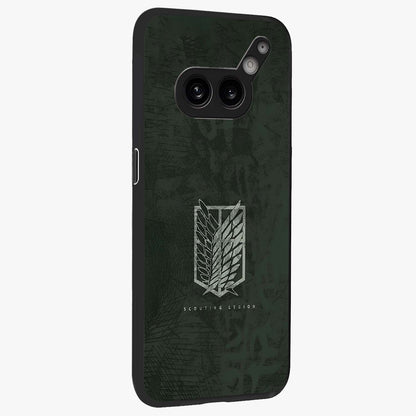 Wings Of Freedom Glass Case upright view showcasing powerful wings artwork with freedom themed design.