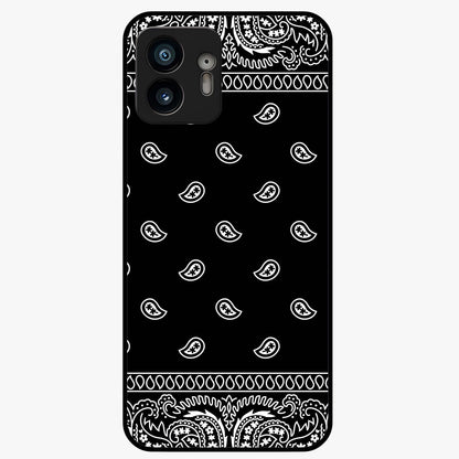 Retro Rebel Threads Glass Case showing flat back view with vintage street style artwork and glossy glass finish.