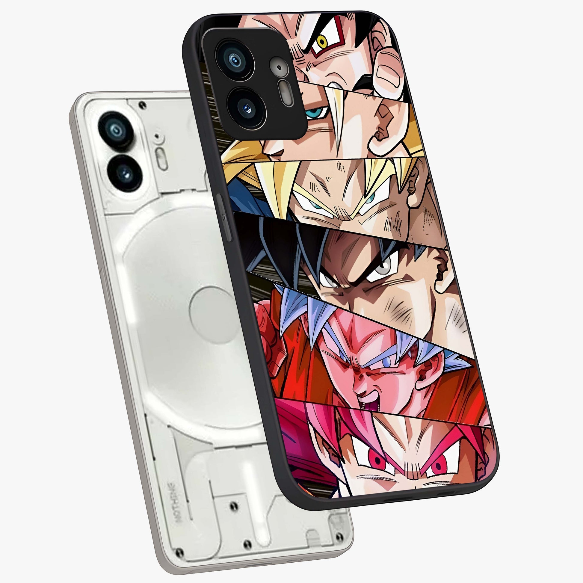 Anime Character Glass Case displayed in angled mockup highlighting colorful anime character illustration.