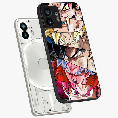 Anime Character Glass Case displayed in angled mockup highlighting colorful anime character illustration.