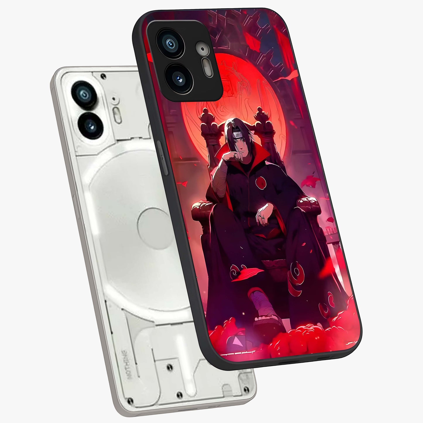 Blood Moon Sovereign Glass Case displayed in angled mockup highlighting dark celestial moon design and dramatic theme.