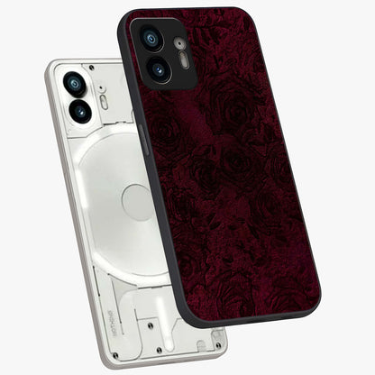 Crimson Fade Flow Glass Case displayed in angled mockup highlighting smooth gradient design with modern aesthetic style.