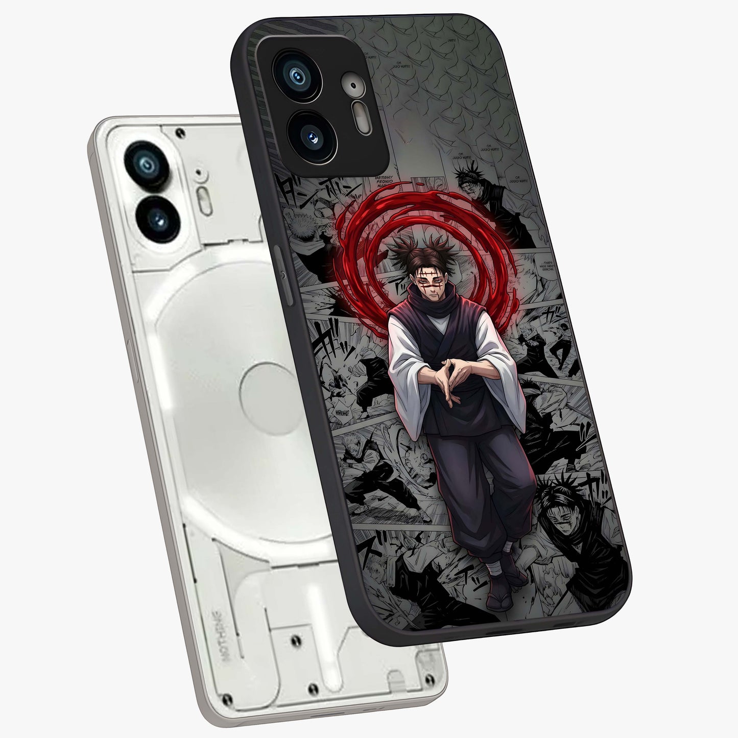 Cursed Ritual Ascension Glass Case displayed in angled mockup highlighting mystical ritual illustration with supernatural aesthetic.