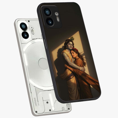 Divine Eternal Love Glass Case displayed in angled mockup highlighting elegant divine inspired design with peaceful aesthetic.