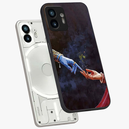 Divine Touch Eternal Glass Case displayed in angled mockup highlighting elegant divine inspired design with calm aesthetic style.