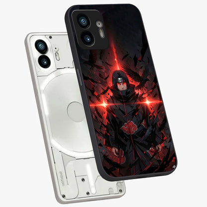 Focused Blade Discipline Glass Case displayed in angled mockup highlighting clean minimal text artwork with modern aesthetic style.