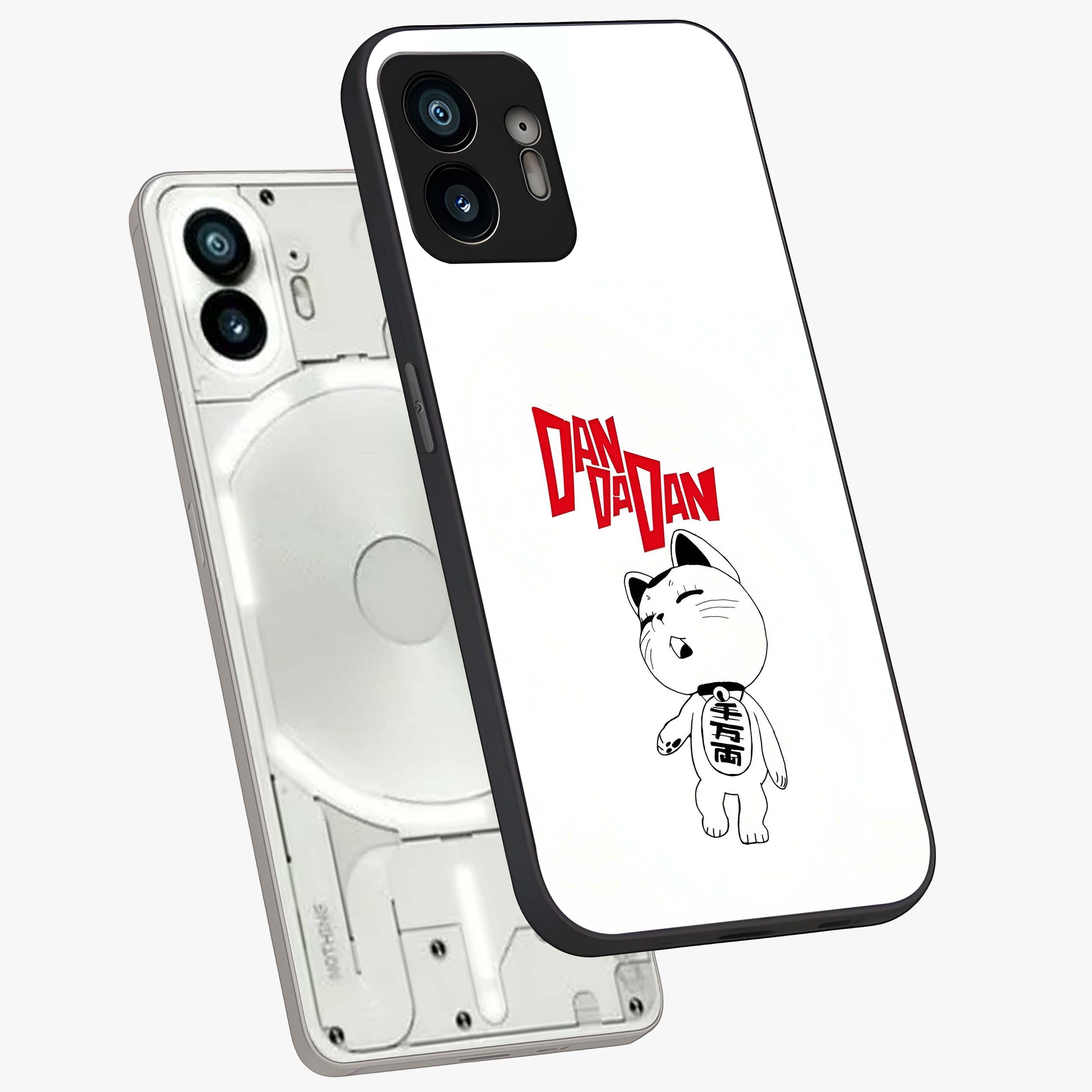 Playful Spirit Charm Glass Case displayed in angled mockup highlighting lively decorative design with playful aesthetic style.