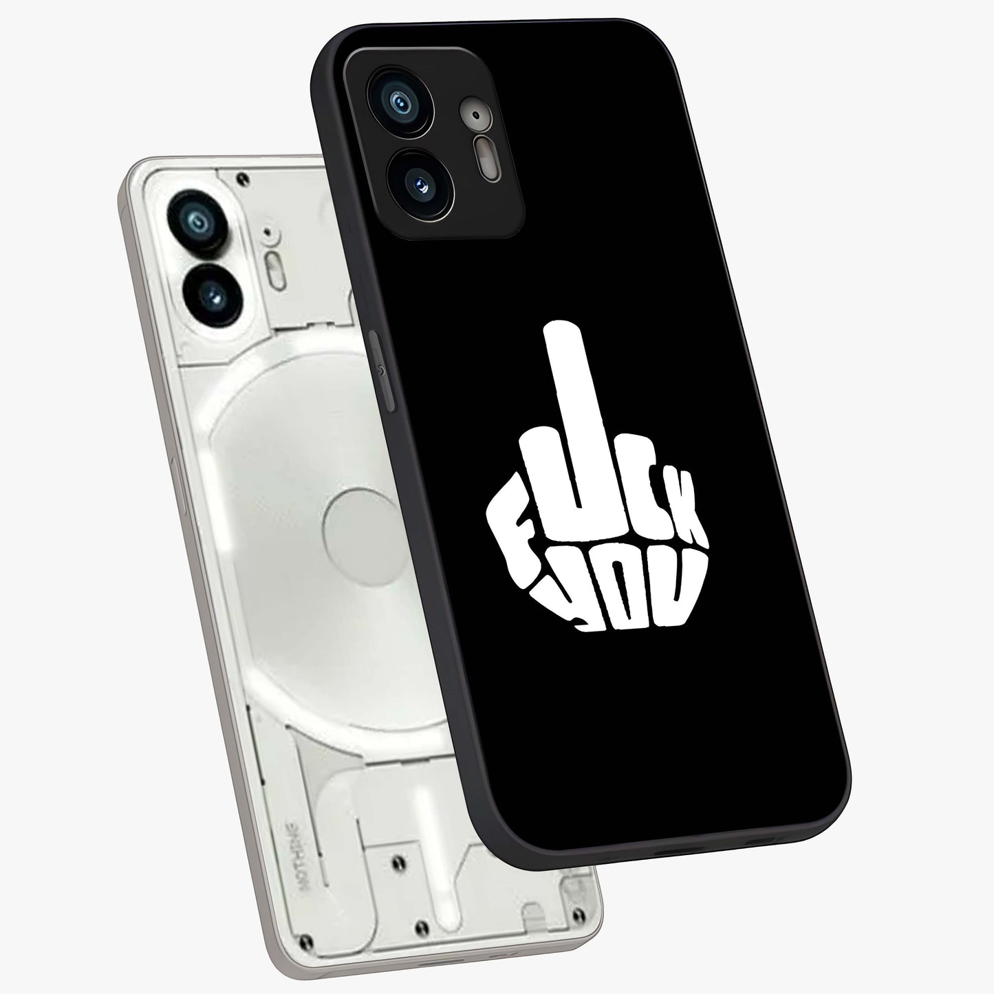 Rebel Mode On Glass Case displayed in angled mockup highlighting edgy text design with modern street aesthetic.