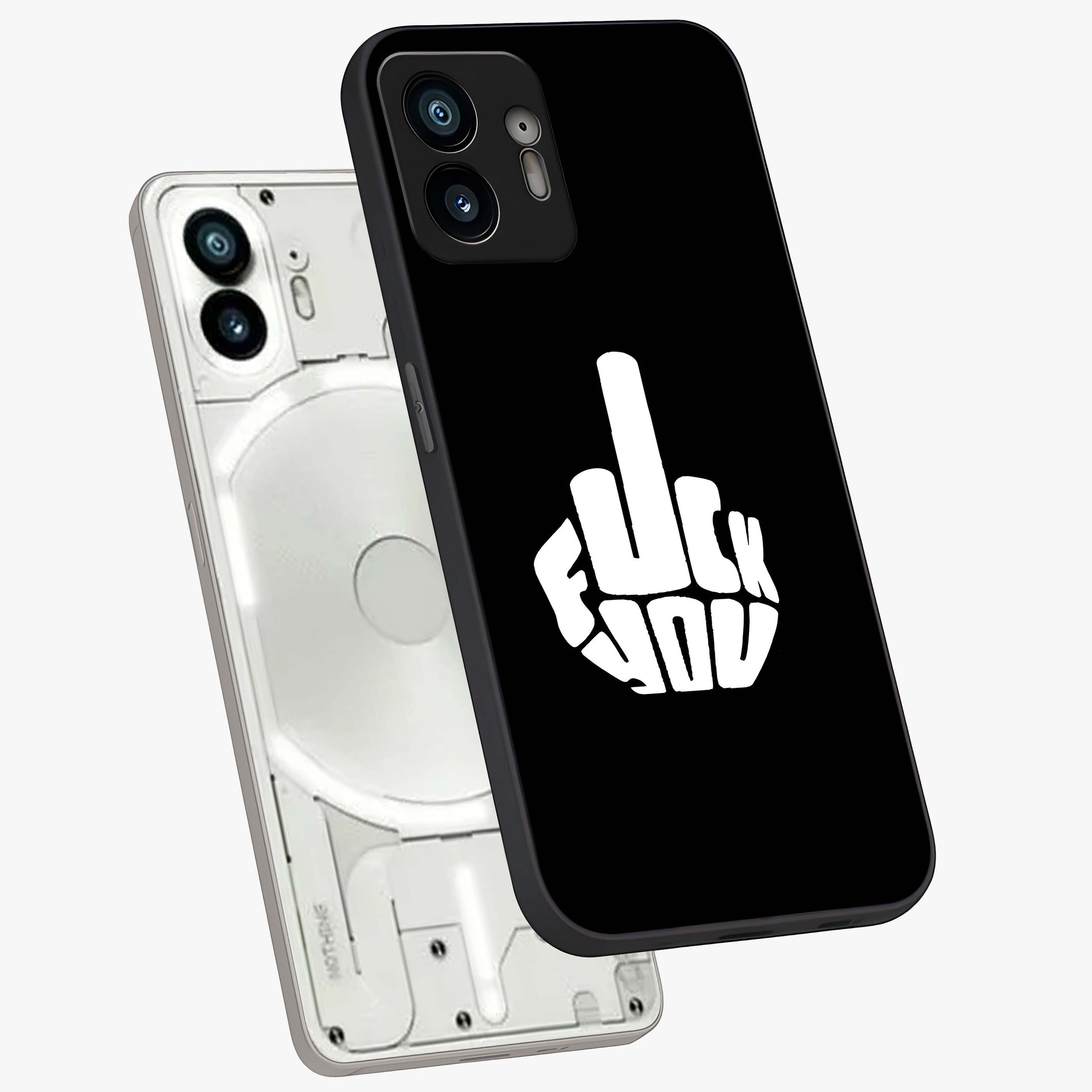 Rebel Mode On Glass Case displayed in angled mockup highlighting edgy text design with modern street aesthetic.