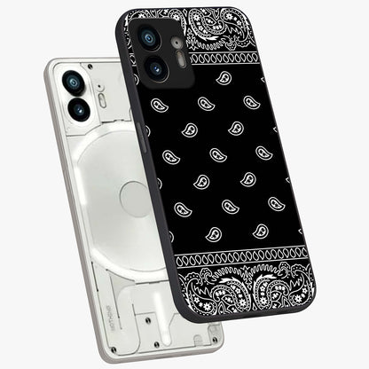 Retro Rebel Threads Glass Case displayed in angled mockup highlighting retro inspired graphic design with rebellious aesthetic.